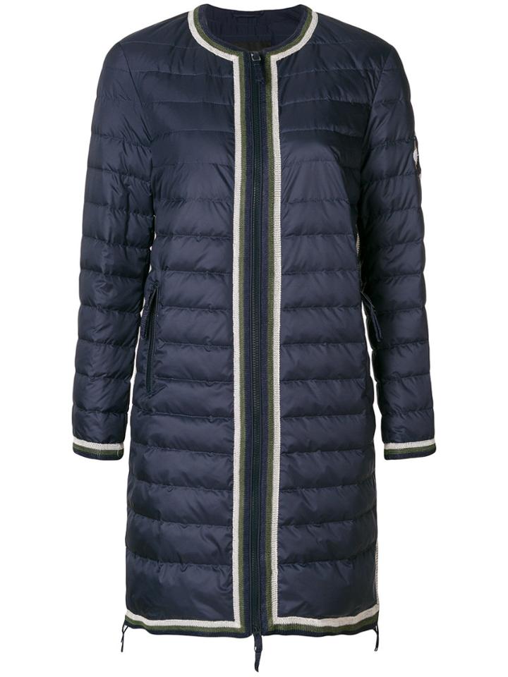 Ermanno Scervino Quilted Coat - Blue