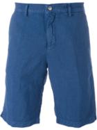 Massimo Alba Classic Chino Shorts, Men's, Size: 50, Blue, Linen/flax/cotton
