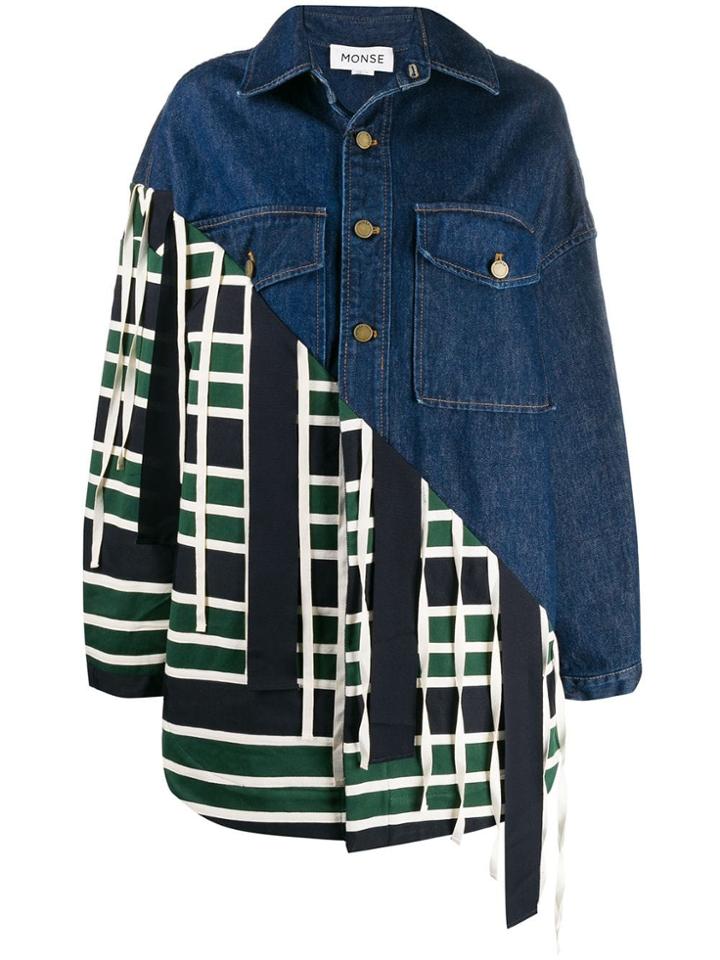 Monse Grosgrain Stripe Jacket - Blue