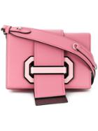 Prada Strap Closure Shoulder Bag - Pink & Purple