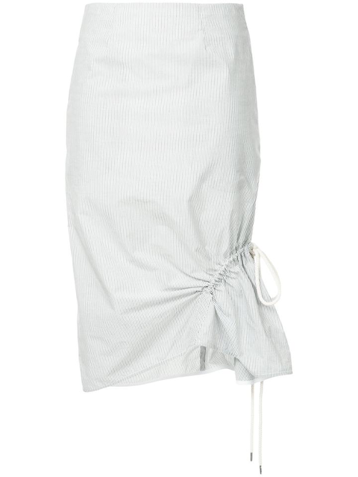 Bassike Drawstring Ruched Skirt - Multicolour