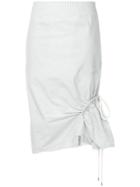 Bassike Drawstring Ruched Skirt - Multicolour