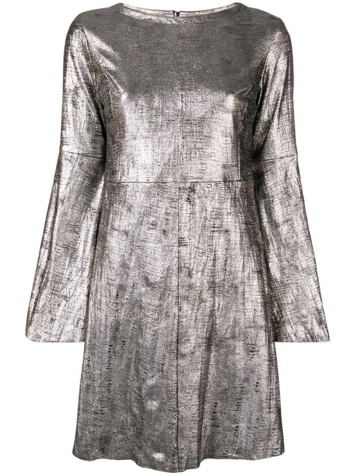 Drome Flared Sleeve Dress - Metallic