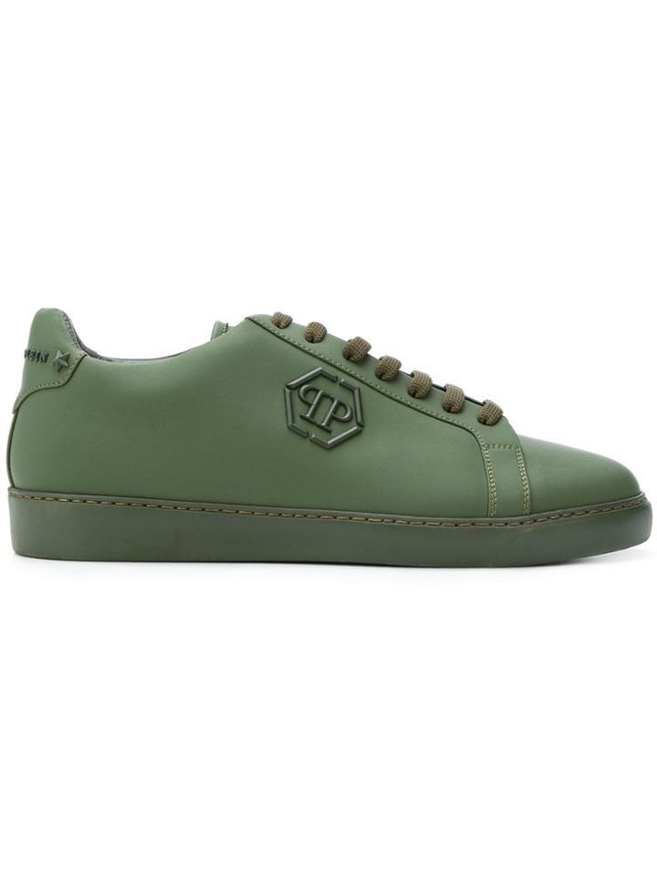 Philipp Plein Logo Plaque Low-top Sneakers - Green