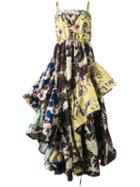 Philosophy Di Lorenzo Serafini - Floral Print Ruffled Dress - Women - Polyester - 40, Polyester
