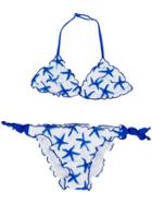 Mc2 Saint Barth Kids Teen Starfish Printed Bikini - Blue