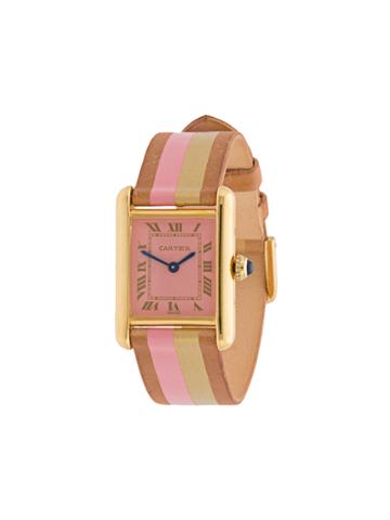 La Californienne Striped Cartier Watch - Pink & Purple