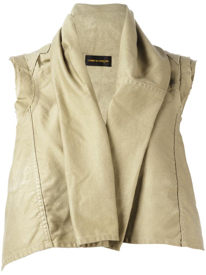 Comme Des Garçons Vintage Gold-tone Sprayed Shrug - Nude & Neutrals