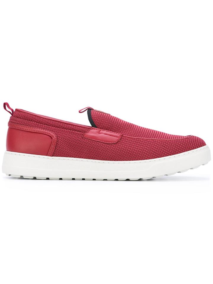 Salvatore Ferragamo Rubber Sole Slip-ons - Red