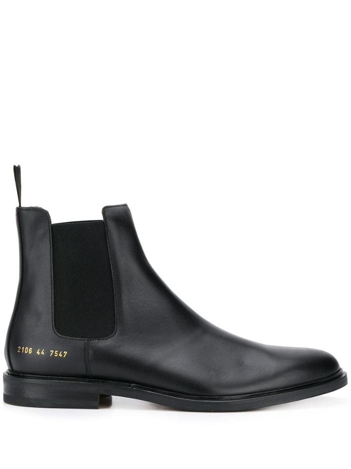 Common Projects Elasticated Panel Ankle Boots - Black