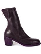 Guidi Back Zip-up Boots - Pink & Purple
