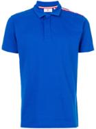 Rossignol Stripe Detail Asymmetric Polo Shirt - Blue