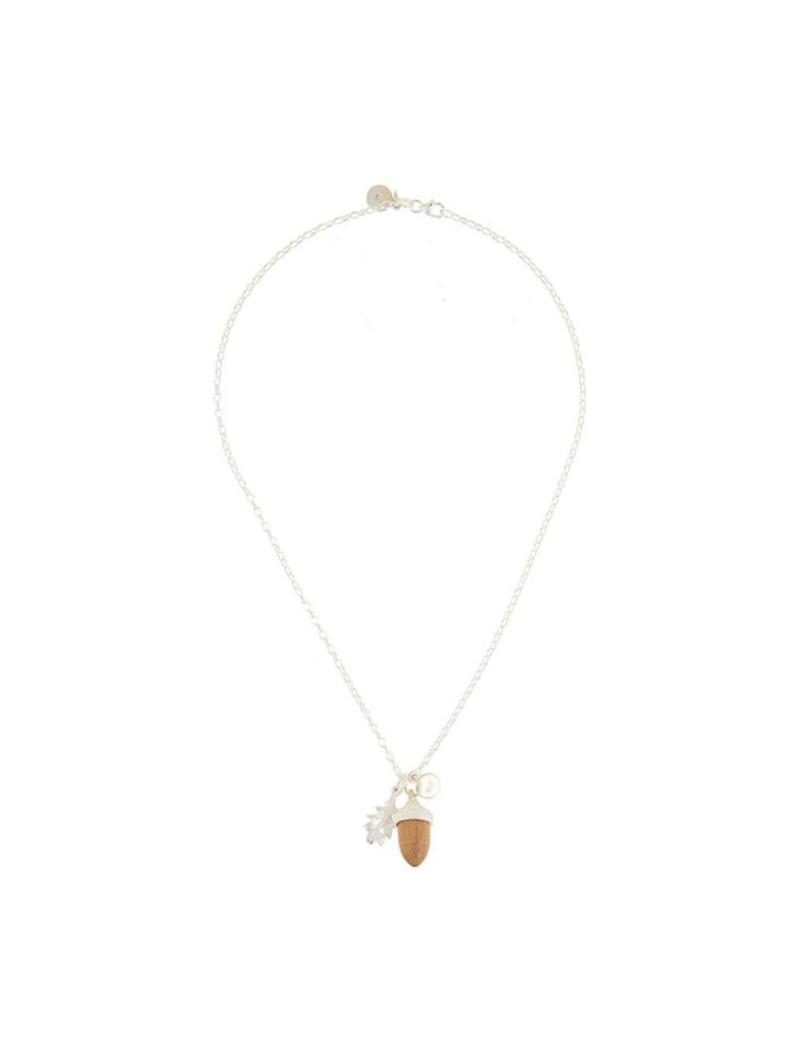 Karen Walker Acorn Pendant Necklace - Silver