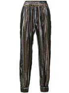Haney Colette Stripe Trousers - Black
