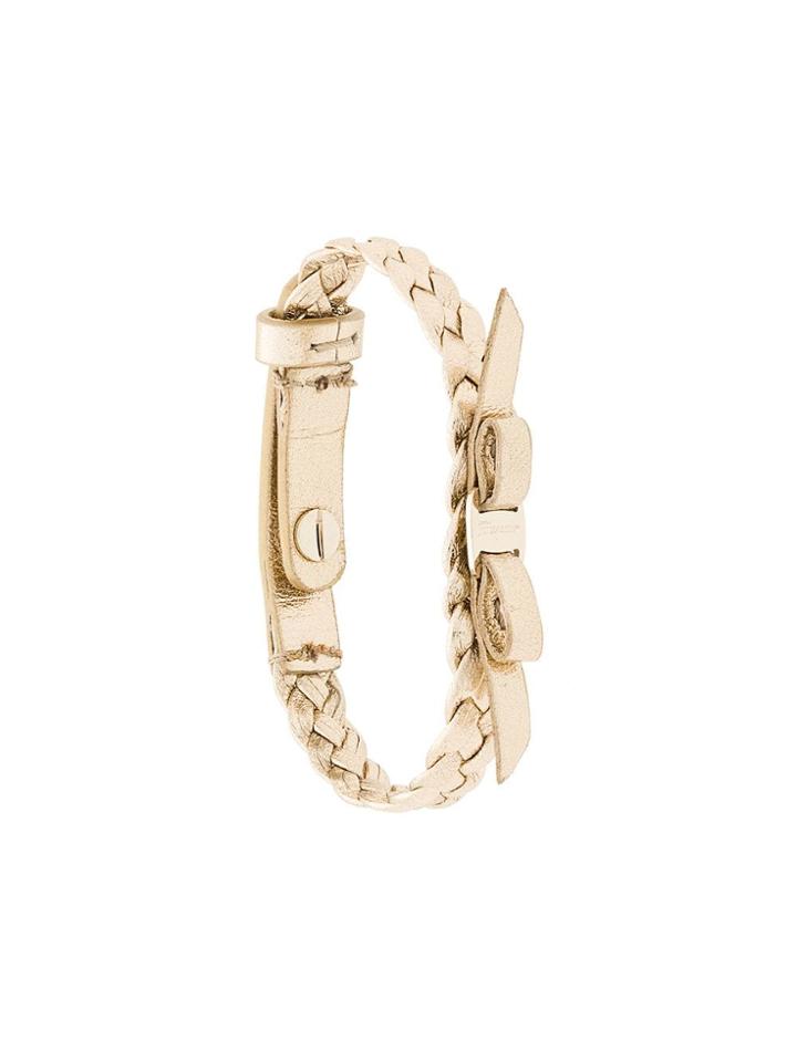 Salvatore Ferragamo Woven Vara Bracelet - Gold