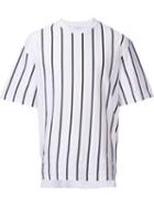 En Route Vertical Stripe T-shirt, Men's, Size: 3, White, Cotton