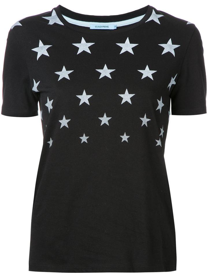 Guild Prime Star Print T-shirt, Women's, Size: 36, Black, Cotton