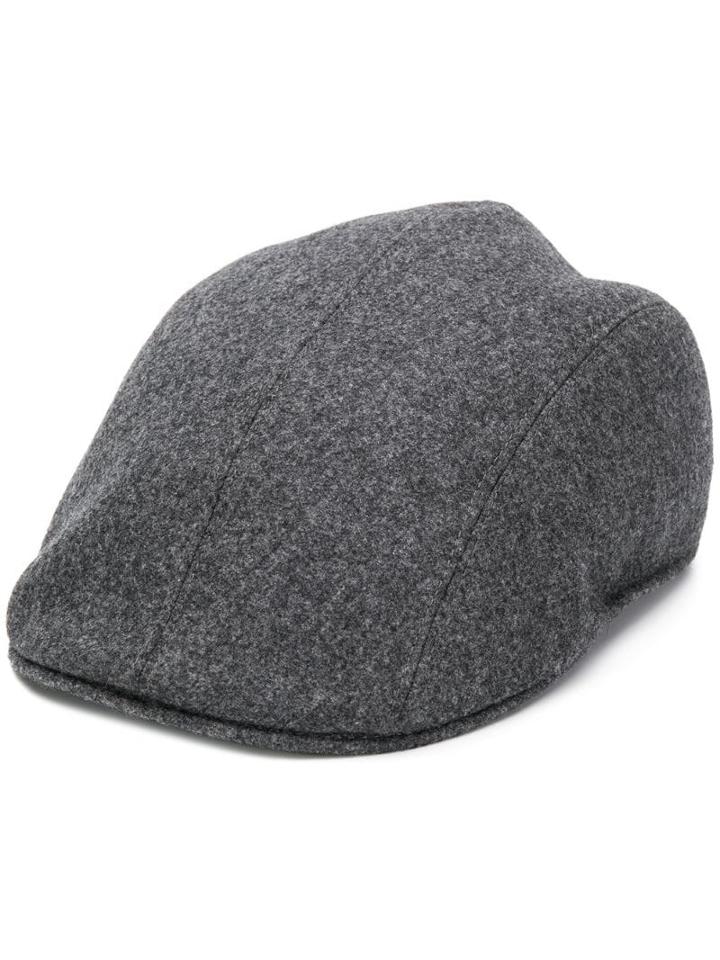 Brunello Cucinelli Wool Flat Cap - Grey