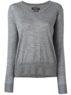 Isabel Marant Bilbao Pullover, Women's, Size: 36, Grey, Silk/cashmere