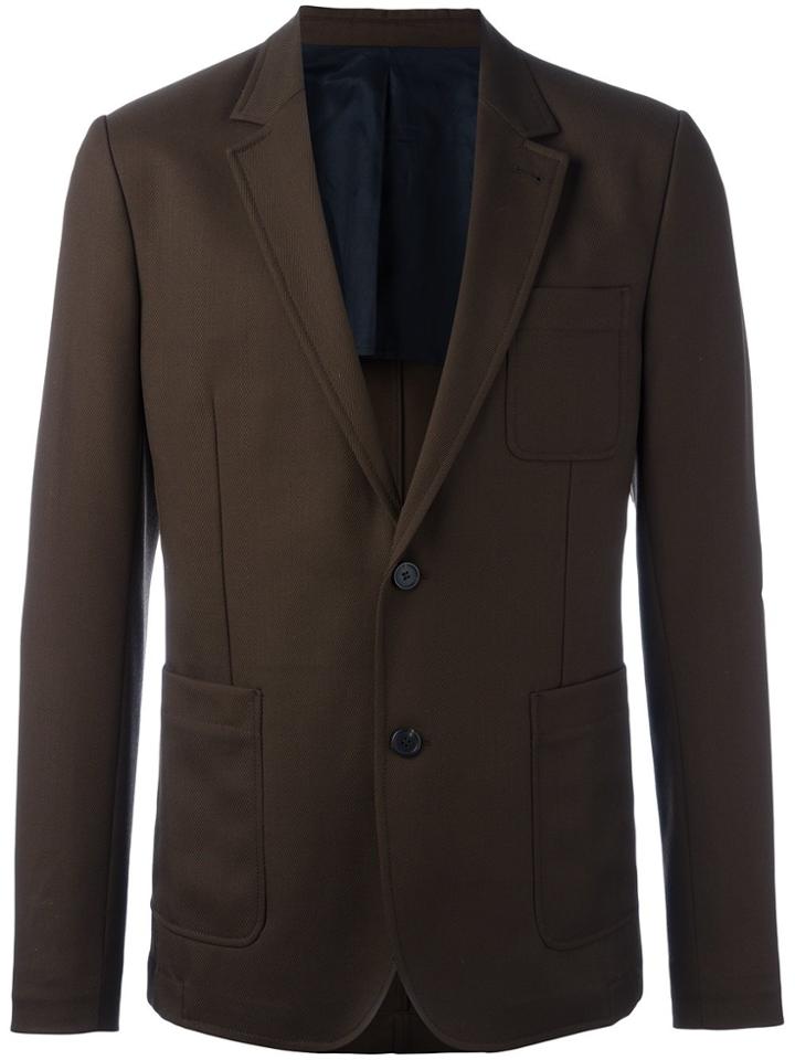 Ami Alexandre Mattiussi Half Lined 2 Button Jacket - Brown
