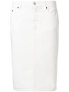 Mm6 Maison Margiela Fitted Pencil Skirt - White