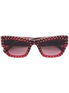 Versace Eyewear Studded Cat-eye Sunglasses - Red