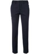 Pt01 Cropped Slim Fit Trousers - Blue