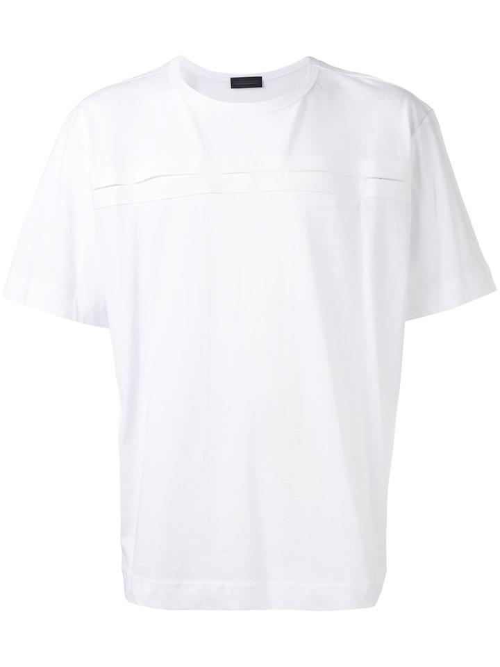 Diesel Black Gold Slit Detail T-shirt, Men's, Size: Large, White, Cotton