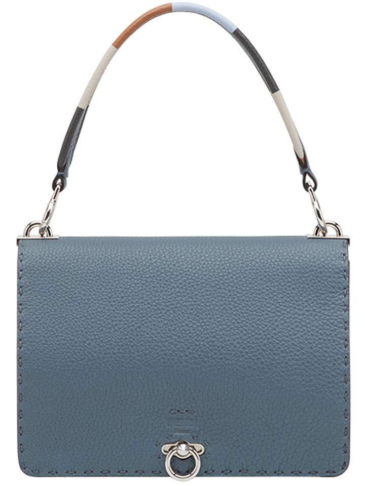 Fendi Foldover Shoulder Bag - Blue