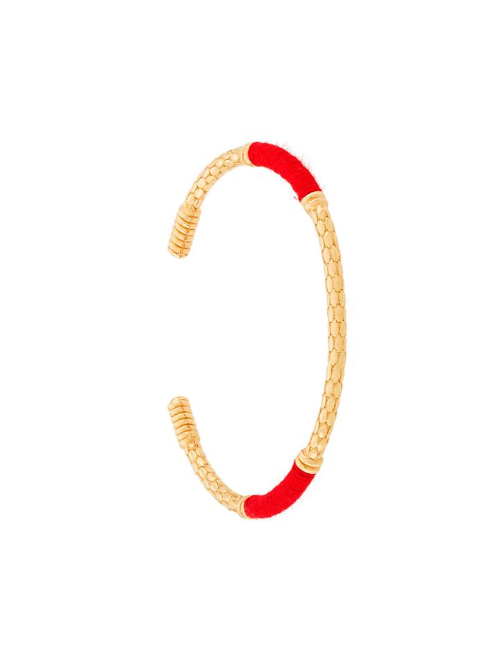 Aurelie Bidermann Contrast Detail Bangle - Metallic