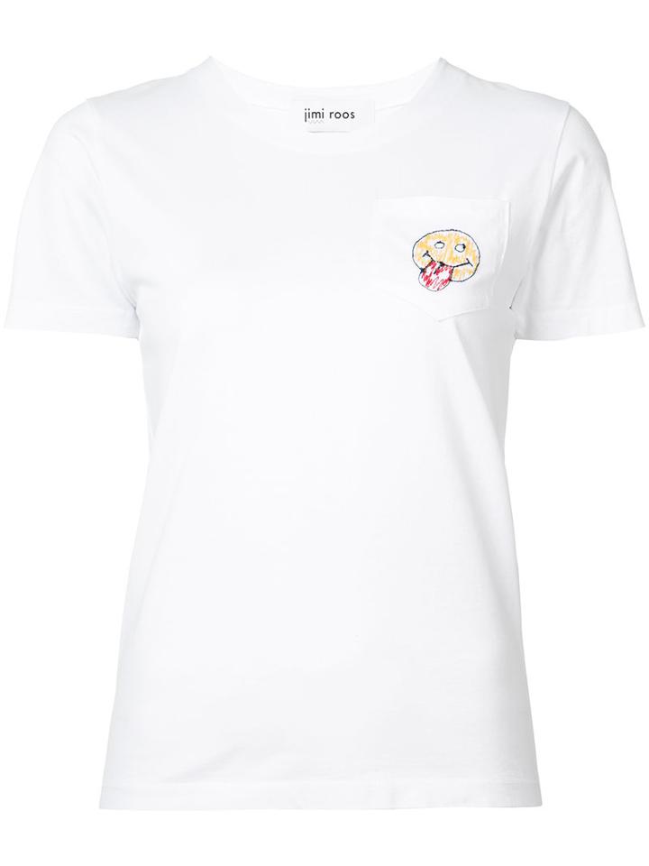 Jimi Roos - Smile Pocket T-shirt - Women - Cotton - S, White, Cotton