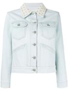 Isabel Marant Étoile - Embellished-collar Denim Jacket - Women - Cotton - 40, Women's, Blue, Cotton