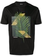 Emporio Armani Geometric Botanical T-shirt - Black