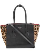 Prada Vintage Small Twin Pocket Tote, Women's, Black