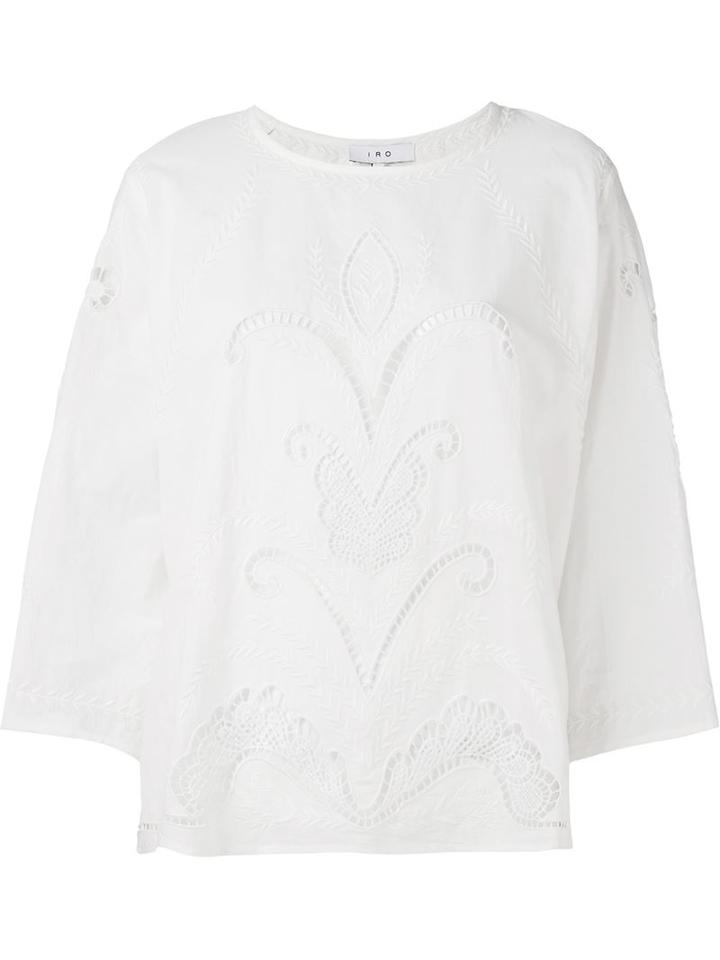 Iro Lea Blouse, Women's, Size: 44, White, Cotton