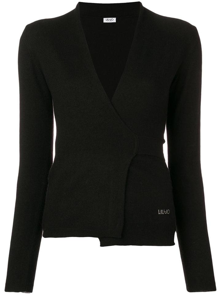 Liu Jo Wrap Knitted Top - Black