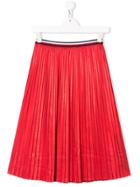 Tommy Hilfiger Junior Teen Pleated Long Skirt - Red