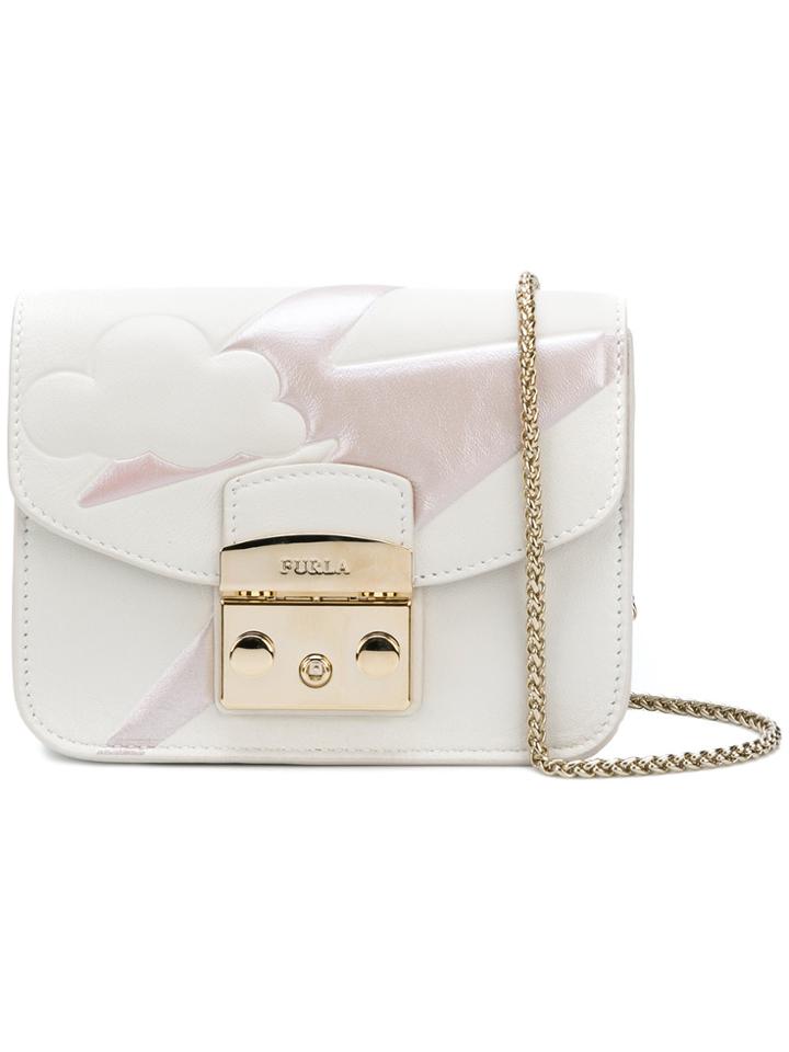 Furla Metropolis Fantasia Crossbody Bag - White