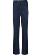 Gieves & Hawkes Check Pattern Tailored Trousers - Blue