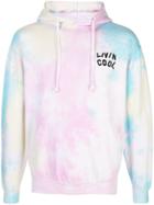 Livincool Tie-dye Logo Hoodie - Pink