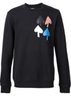 Raf Simons Spade Print Sweatshirt, Men's, Size: S, Black, Cotton