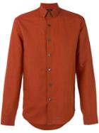 Theory - Rammy Shirt - Men - Cotton/linen/flax - L, Yellow/orange, Cotton/linen/flax