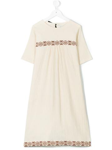 April Shower By Polder Kids - Teen Boston Smock Dress - Kids - Cotton - 14 Yrs, Nude/neutrals
