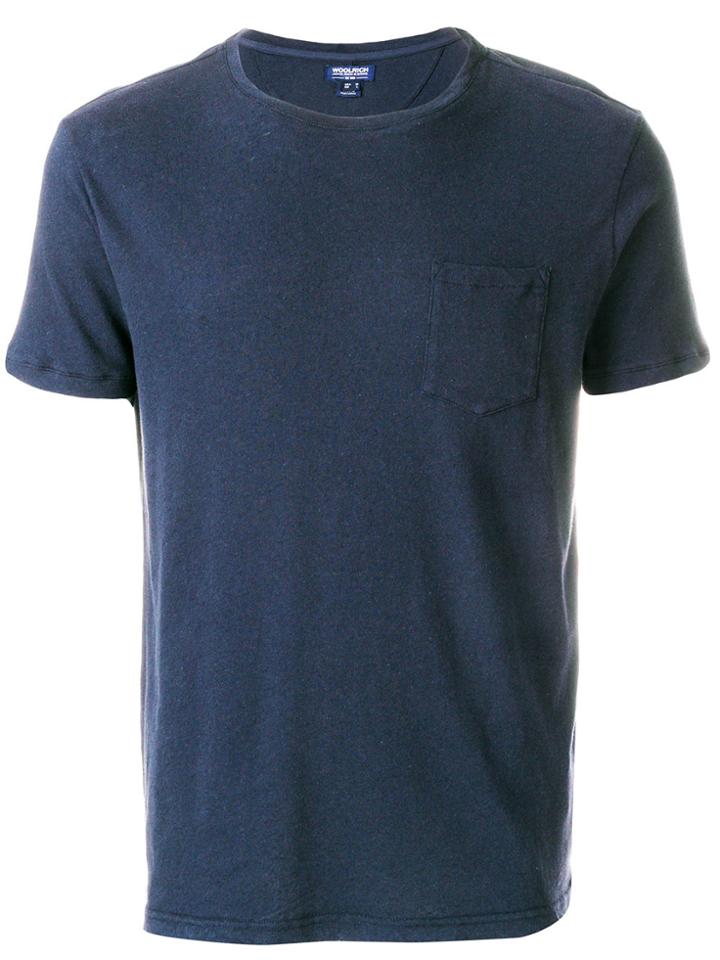 Woolrich Short-sleeve Fitted T-shirt - Blue