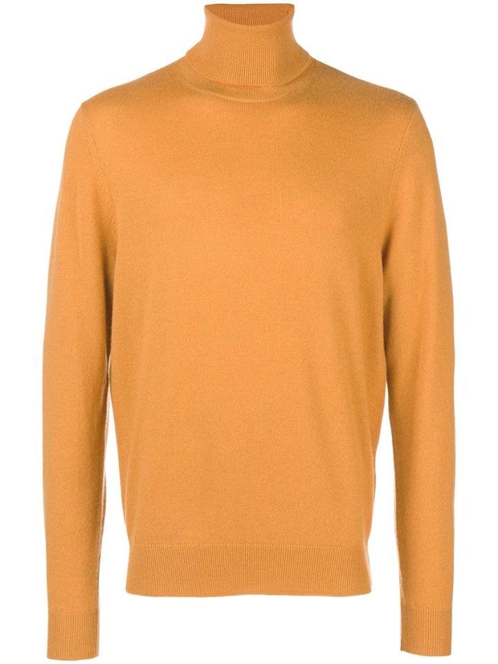 Chalayan Split Roll Neck Jumper - Yellow & Orange