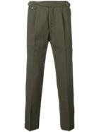 Entre Amis Buckle Trousers - Green