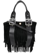 Sacai Fringed Tote Bag - Black
