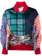 Esteban Cortazar Patchwork Bomber Jacket - Multicolour