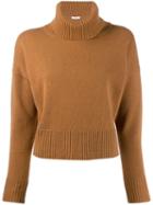 P.a.r.o.s.h. Roll Neck Jumper - Brown