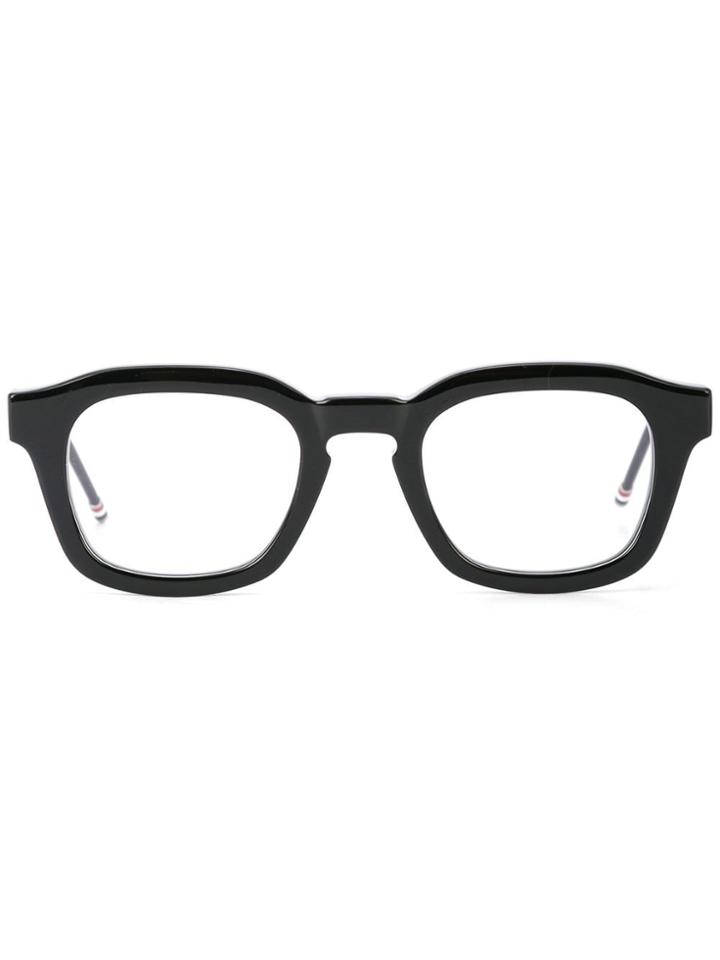 Thom Browne Eyewear Chunky Square Frame Glasses - Black